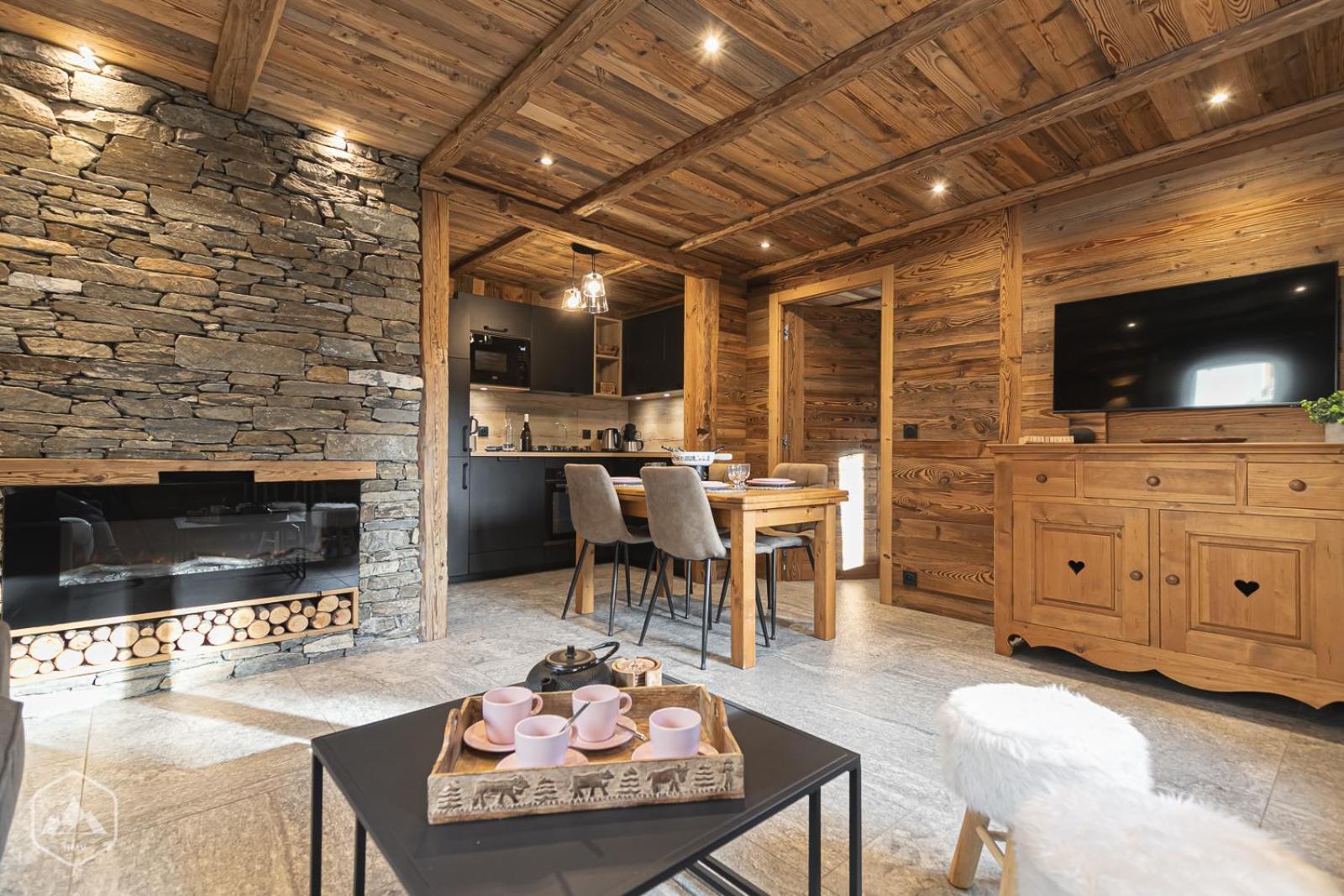 Chalet Les Cocales Residence Sejour Et Nuitees B&B - Appartement Pin Cembro Bessans Eksteriør bilde